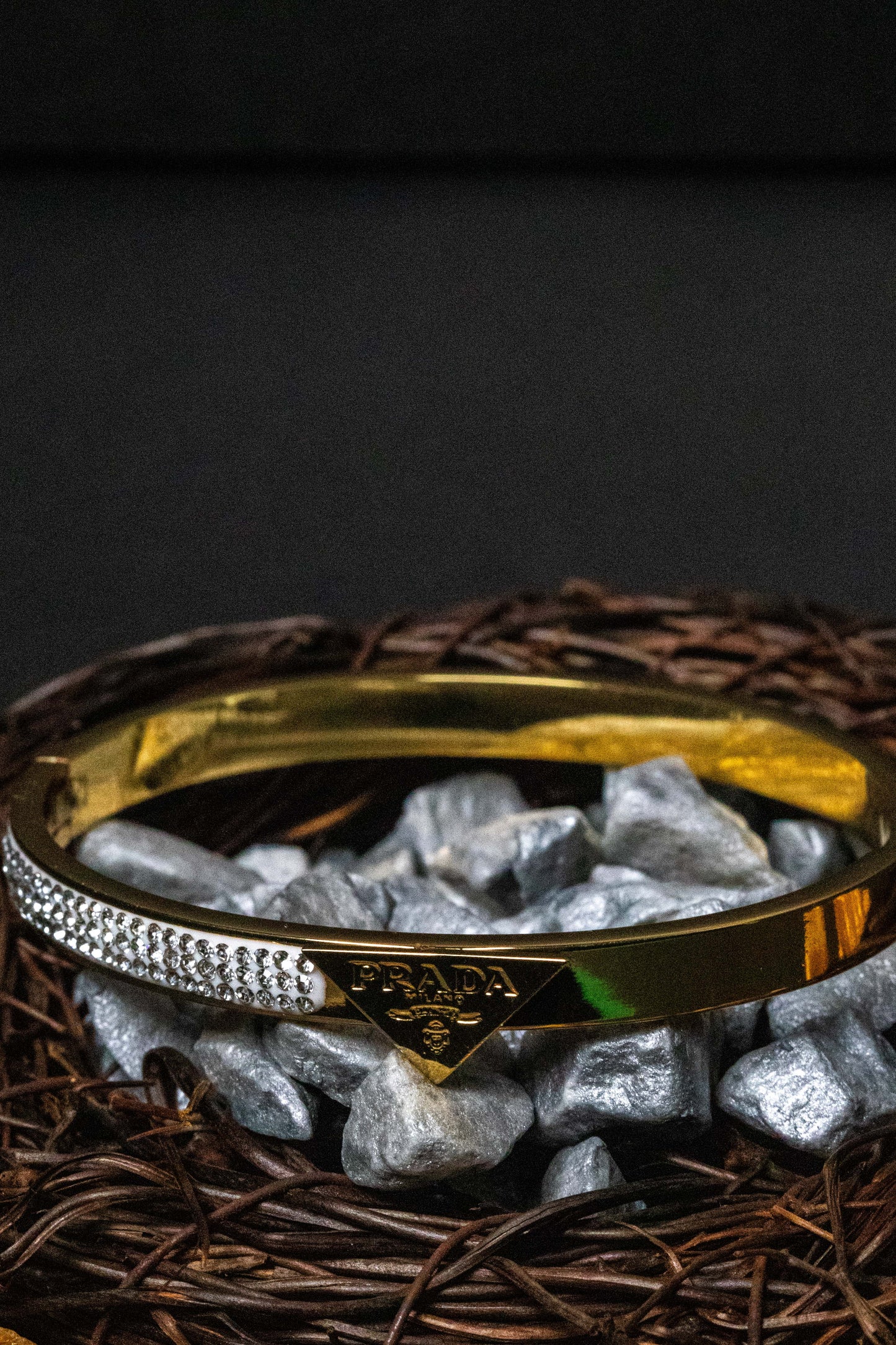 Luxury Gold Crystal Bangle Bracelet | Designer-Inspired Women’s Jewelry