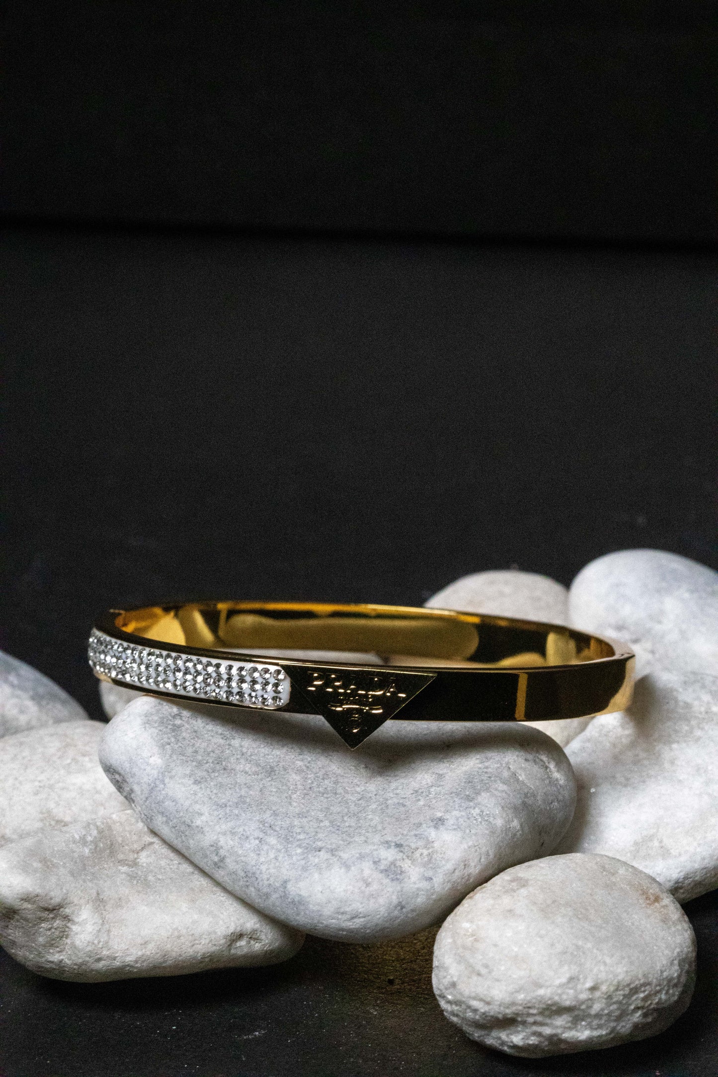 Luxury Gold Crystal Bangle Bracelet | Designer-Inspired Women’s Jewelry