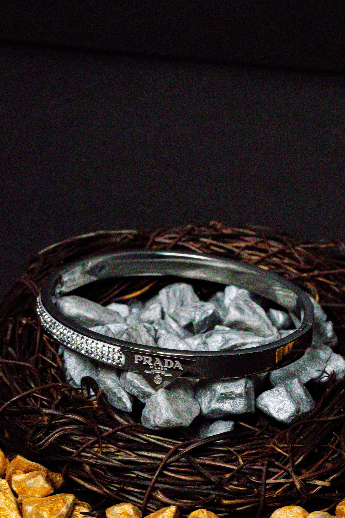 Luxury Silver Crystal Bangle Bracelet | Designer-Inspired Women’s Jewelry