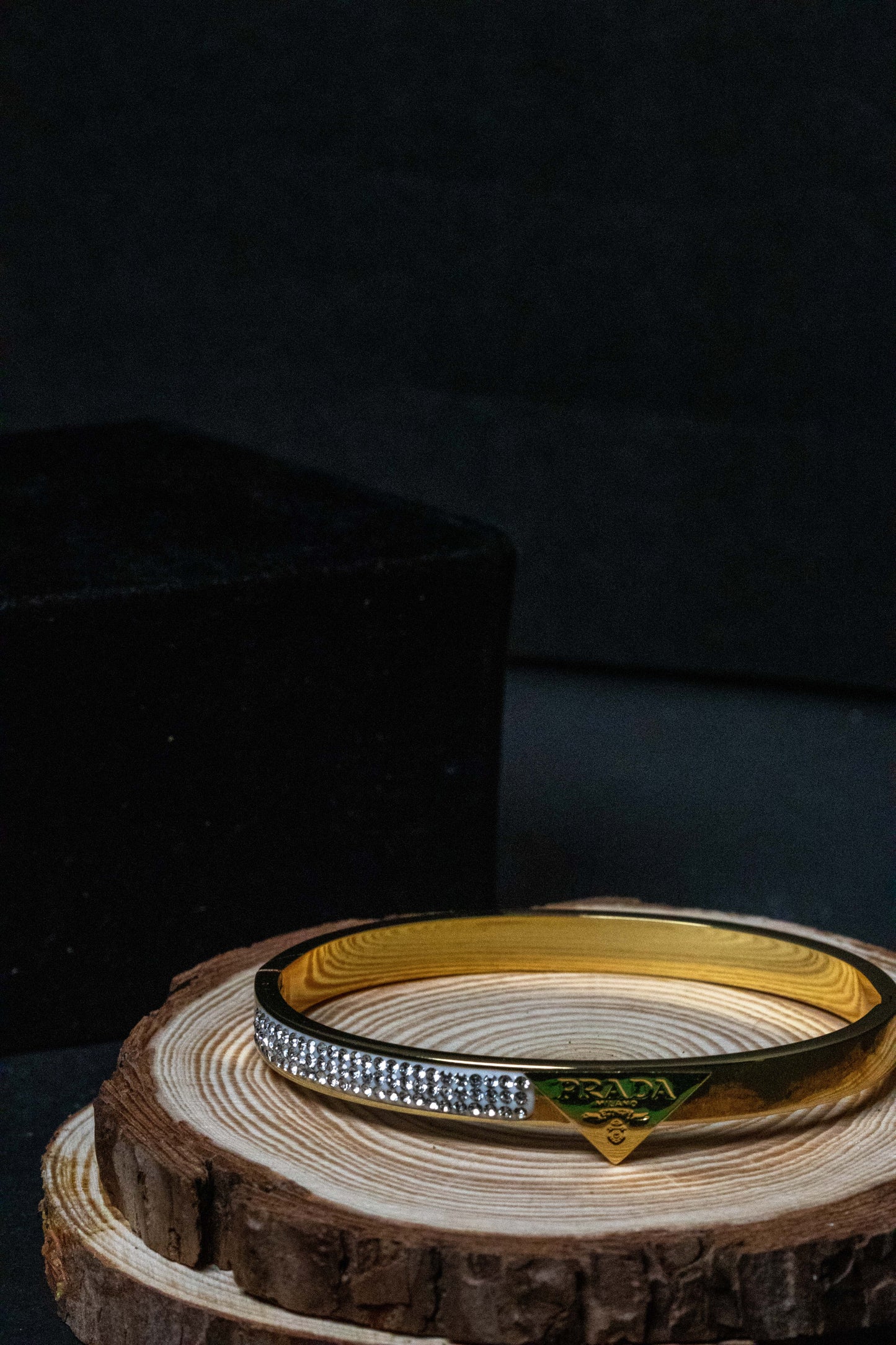 Luxury Gold Crystal Bangle Bracelet | Designer-Inspired Women’s Jewelry