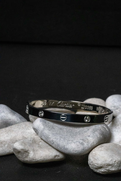 Minimalist Silver Bangle Bracelet | Modern Luxury-Inspired Women’s Jewelry