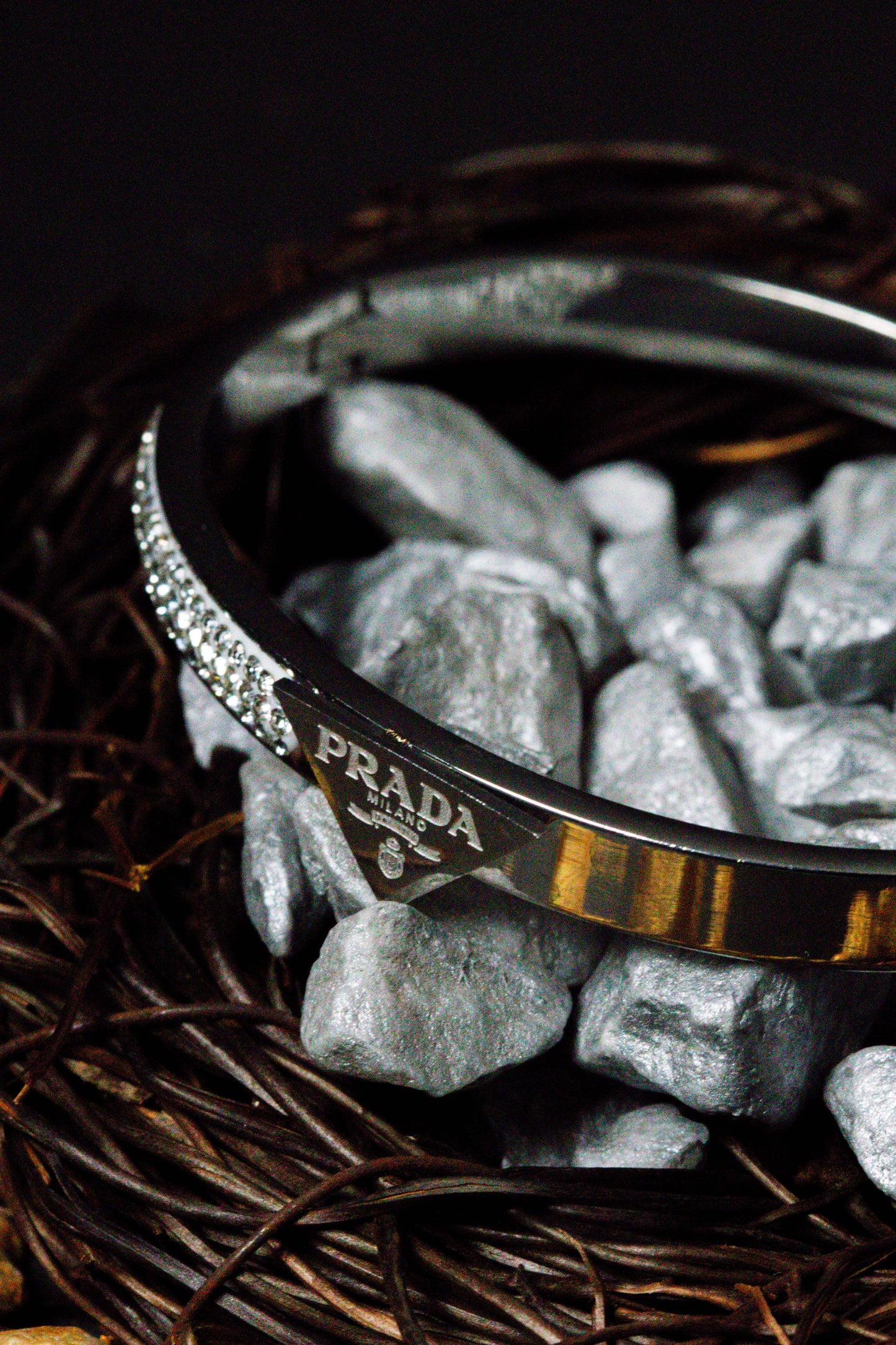 Luxury Silver Crystal Bangle Bracelet | Designer-Inspired Women’s Jewelry