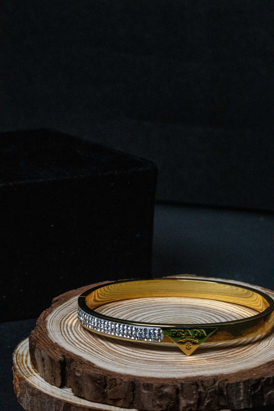 Luxury Gold Crystal Bangle Bracelet | Designer-Inspired Women’s Jewelry