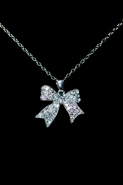 Radiant Bow Crystal  Jewelry Set | Necklace & Earrings